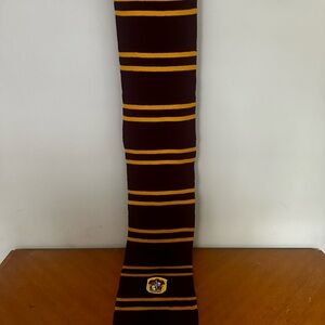 Warner Bros. Burgundy and Yellow Striped Scarf